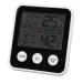 LCD Digital Display Hygrometer & Thermometer - Temperature & Moisture Meter for Home Office Greenhouse & More (Black) - Buy Online on GoSupps.com