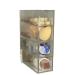 A Versatile Transparent Cosmetic Display Box with Four compartments for Lip Gloss Eye Shadow Nail Polish and Jewellery Four-compartmentdailydisposablecontactsstoragebox