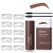 Eyebrow Stamp, Professional Eyebrow Stencil Kit, One Step Eyebrow Stamp Shaping Kit, Long-lasting Eyebrow Makeup Kit for Women (Auburn)