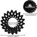 Hair Ring Bun - Sorcery Hair Clamp Avian roosts Styled Clips | Non-Skid Design Mobile roosts Plate Hairpin Expandable Ponytail Holder Hair Ornaments for Ladies Females 5.5 Inches Black - Buy Online on GoSupps.com