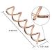 eBoot Spiral Hair Pin Spin Clip 20 Pack (Rose Gold) - DIY Hair Styling Bun Stick - Spiral Hair Clip Spin for Easy Hairstyles - Buy Online on GoSupps.com