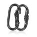 Karabiner Groß 25kn Parfco 2 pieces of carabiner climbing load -bearing alloying carabiner hooks climbing carabiner hooks large for hammock mountaineering swing
