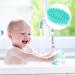 HEALLILY Baby Silicone Bath Brush for Cradle Cap | Soft Hair Massage Scalp Massager for Newborns, Toddlers, Kids | Shower Green - Buy Online on GoSupps.com