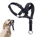 ILEPARK Dog Halver with seat belt head dishes for dogs to stop pulling adjustable and easy to control (m black) m black