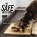 Leash Boss Splash Mat - XL Dog Food & Water Mat Non-Slip Waterproof Silicone High Lip Design (64 x 43 cm Beige) for Dogs & Cats - Buy Online on GoSupps.com