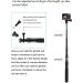 AFAITH Aluminum Alloy Selfie Stick for GoPro, Insta360, DJI OSMO Action - Waterproof Handheld Monopod with Stable Tripod - Buy Online on GoSupps.com