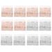Square Stand Empty Lash Case 12Pcs Round Glitter Eyelash Box Plastic Clear False Eyelashes Storage Case False Lashes Holder Storage Box Place Eyelashes Tool for Women Girls Box Organizer Assorted Color