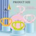4 PCS Baby Silicone Bottle Handles - Soft Lightweight Holder for Self-Feeding - Easy Grip for Small Hands - Blue, Green, Pink, Orange - Buy Online on GoSupps.com