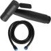 Stainless Steel Black Handheld Bidet Sprayer Kit for Cloth Diapers - International Shipping - Buy Online on GoSupps.com