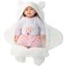 CUQOO Super Soft Swaddles for Newborn - Cream | Thermal 100% Cotton Baby Blanket & Swaddle Sleeping Bag - Buy Online on GoSupps.com