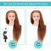 Frising Head Exercise Head - Professional 66 cm Brown Makeup Training Head for Hairdressers & Cosmetology - Buy Online on GoSupps.com