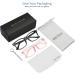 Meetsun Blue Light Blocking Glasses - UV400 Transparent Lens | Anti-Headache & Better Sleep - Black & Transparent Pink - Buy Online on GoSupps.com
