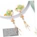 minkissy 2 Pairs tassel hair clip hair accessory for women womens barrettes for hair bride hair clip jeweled hair pins flower bridal hair pins chignon pin Chinese Hairpin Miss emerald pearl - Buy Online on GoSupps.com