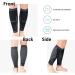CQQNIU Compression Calf Guards for Sports Recovery - Black (1 Pair) | Men's and Women's Running Gear for Shin Splints & Muscle Spasms - Buy Online on GoSupps.com