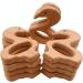 Wendysun 2pcs Cartoon Wood Teether - Natural Animal Swan Shape Baby Teething Toy - Buy Online on GoSupps.com