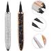 BELLIFFY 2pcs Diamond Eyeliner Liquid Liner Pen Black Eyeliner Women Household Eyeliners Gold Eyeliner Silver 1 count (Pack of 1) Black - Buy Online on GoSupps.com