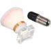 Black Capsule Cosmetic Brush Kit Synthetic Fibre Pink Blue White Round Base Shape Makeup Brush - Buy Online on GoSupps.com