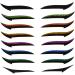 PLAFOPE 72 Pairs Glitter Eyeliner Reusable Eyeliner Sticker Instant Eyeliner Stickers Double Side Tape - Buy Online on GoSupps.com