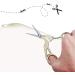 Acronde 2PCS Vintage Stork Shape Sewing Scissors - Stainless Steel Tailor Scissors for Embroidery, Craft, and Everyday Use (Gold) - Buy Online on GoSupps.com