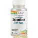 Solaray Selenium 200mcg High Potency - 100 Count - Buy Online on GoSupps.com