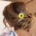 Unicra Sunflower Bridal Side Comb - Crystal Wedding Hair Accessory (Silver) - Buy Online on GoSupps.com