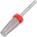 PANA Nail Carbide 5 in 1 Bit - Two Way Rotate use for Both Left and Right Handed - Fast Remove Acrylic or Hard Gel - 3/32 Shank - Manicure  Nail Art  Drill Machine (Fine - F  Silver)