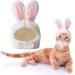 Easter Costume for Cats Funny Cat Outfit Adjustable Size Bunny Costume for Cats and Puppies Rabbit Ears for Easter Cosplay