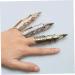 Bendable Joint Nail Ring - Fashionable Gothic Punk Hinge Armor Jewelry | Golden Claw Full Finger Accessory - Buy Online on GoSupps.com