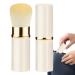 Retractable Makeup Brush Small Multipurpose Cosmetics Brushes - Beginner Friendly Powder Brush for Foundation Sunscreen Bronzing Powder White