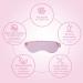 HERZLG LLFE Luxury Silk Sleep Mask - 100% Pure Mulberry Silk Blindfold (Pink) - Buy Online on GoSupps.com