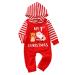 Geagodelia Baby Boy Christmas Romper Overall Jumpsuit Newborn Toddler Clothing Outfit My First Christmas 6-12 Months Red - Santa Claus