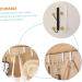 Baluue 3pcs Door Hook White Clothes Rack Purse Hangers Punch- Over The Door Hangers Wall Hanging Household - Buy Online on GoSupps.com
