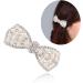 Dorytop Barrettes Butterfly Pearls Hair Clips Pins Pearl Bow Hairpin Crystal Rhinestone Hair for Women Girls(Silver) - Buy Online on GoSupps.com