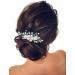 IYOU Flower Bridal Hair Comb Green Crystal Hair Accessories Rhinestone Wedding Sides Combs Bride Bridesmaid Hair Piece Headpiece for Women - Buy Online on GoSupps.com