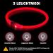 Nepfaivy Luminous Hand Hund USB Charging Dog Collar - Waterproof LED Adjustable Collar for Small Medium & Large Dogs - 3 Lighting Modes (Red) - Buy Online on GoSupps.com