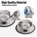 2-Pack Rapsrk Non-Slip Stainless Steel Cat Bowls - 8 Oz Small Pet Food and Water Dishes with Removable Rubber Base - Stackable, Cute Cat Design - Buy Online on GoSupps.com