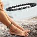 Magnetic Foot Chain - 8.3in Black Frosted Stone 2 Packs | Remove Static Improve Sleep - Buy Online on GoSupps.com