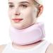 Cervical Neck Brace Adjustable Soft Neck Support Foam Brace - Soft Neck Support Brace for Sleeping Aligns & Stabilizes Vertebrae Ensures Stability for Women & Men Pink L - Buy Online on GoSupps.com