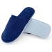 Jomix guests slippers 2 pair of guest hand shoes set unisex washable terry lip frote bathing shoes travel hotel slippers Rustchfeste 40/41 EU X-Schmal 01 blue 2 pair small 2 number