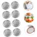 POPETPOP 90 Pcs Mason Jar Lids Tinplate Canning Mason Jars Canning Lids Discs Mason Jar Cover Canning Jar Lids Metal Lid Coffee Stuff Wide Mouth Lids Glass Bottle Sprouting Lids Split CD Silverx3pcs 7X7X0.2CMx3pcs - Buy Online on GoSupps.com