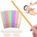 ACWOO Ear Candles 24Pcs Natural Beeswax Ear Candles 100% Non-Toxic Cylinders Fragrance Hollow Candles Ear Wax Remover Candle Kit for Blocked Ears (Color-24P) Color-24pcs