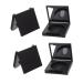 Balacoo 4pcs Blush Box Eyeshadow Box Makeup Blush Eyeshadow Organizer Eyeshadow Supplies Square Mirror 5x5cm Black