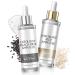 Peel Shot Glow Rice Ampoule Duo 2PCS Black and White Rice Exfoliant Gentle Peel & Pore Minimizing Rice Exfoliating Peeling for All Skin Types (Black+White/100ML)