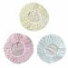 Shower Caps, Waterproof EVA Plastic Shower Cap,Waterproof Bath Caps,Elastic Reusable Bathing Hair Cap,Elastic Band Bath Hair Hat for Women Ladies Spa Salon (3 pcs polka dot pattern)