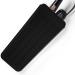 Hair Iron Mat Pouch Heat Resistant Mat for Flat Iron and Curling Iron Portable Travel Silicone Hair Straightener Mat and Cover for Hair Waving Iron and Hot Hair Styling Tools (Black)