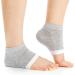 4 Pairs Heel Moisturizing Gel Socks for Dry Cracked Heels - Open Toe Spa Lotion Socks for Men and Women - Buy Online on GoSupps.com