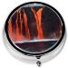 Kilauea Volcano Mini Round Pill Box | 3 Compartment Travel Medicine Organizer | Portable Pill Case for Home & Office Use - Buy Online on GoSupps.com