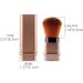 Vtrem 2 Colors Retractable Kabuki Brush Travel Foundation Brush Small Soft Face Powder Brush Blush Makeup Brushes for Blending Liquid Cream or Flawless Powder Cosmetics Light Gold/Silver - Buy Online on GoSupps.com