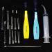 Earlywish Professional Upgraded 6.75" Long Tonsil Stone Removing Tool LED Light 2 Sets Color Blue + Yellow 5 Tips Each Color + 1 Stainless Steel Tonsillolith Pick + 1 Irrigation Syringe Oral Clean Blue+yellow - Buy Online on GoSupps.com