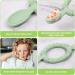 Vicloon Silicone Baby Spoon and Fork Set for Self-Feeding | Weaning Utensils for Infant & Toddler | Blue & Green | 6 Months - Buy Online on GoSupps.com